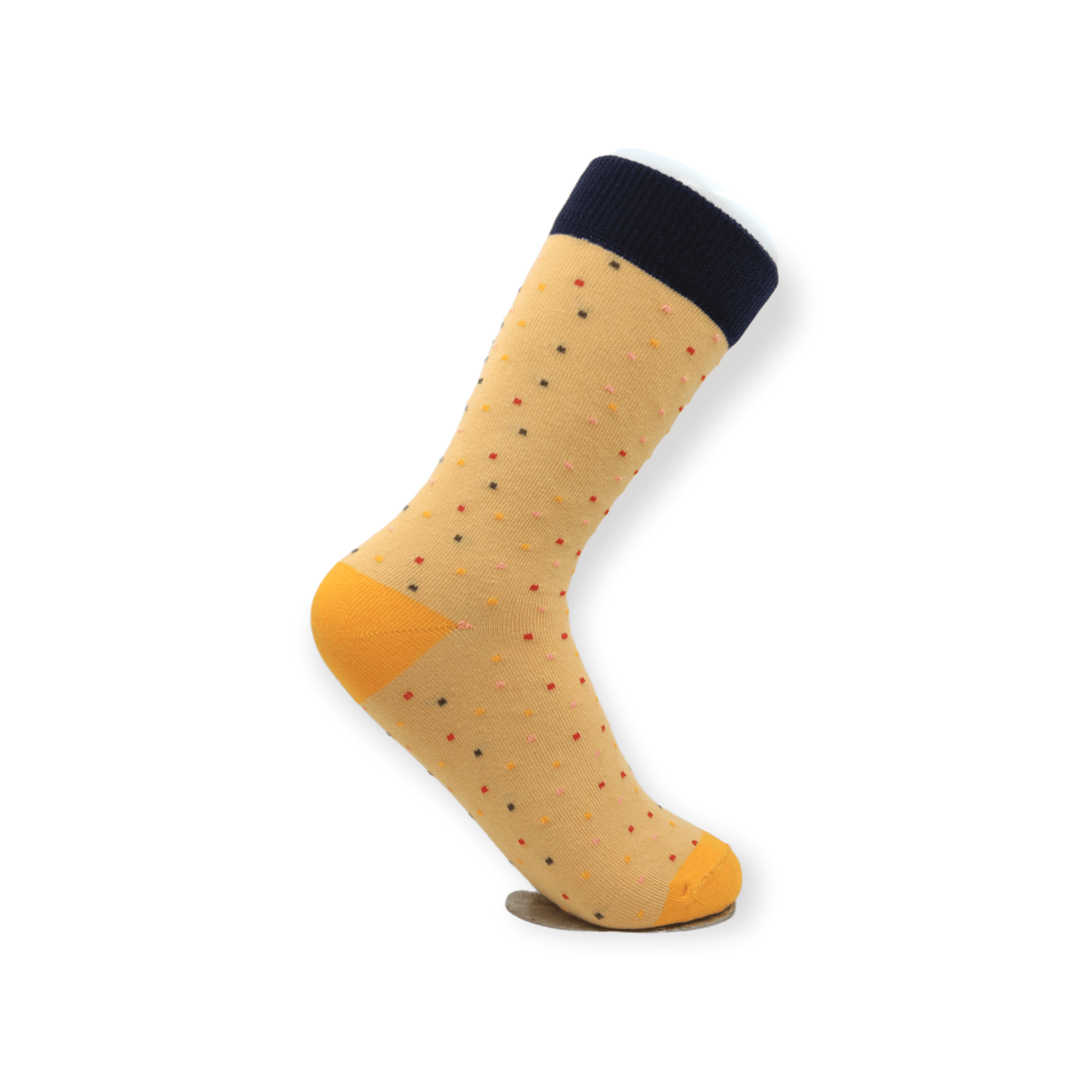 Side view of socks box set with sausage dog cat in a cup and three cats designs